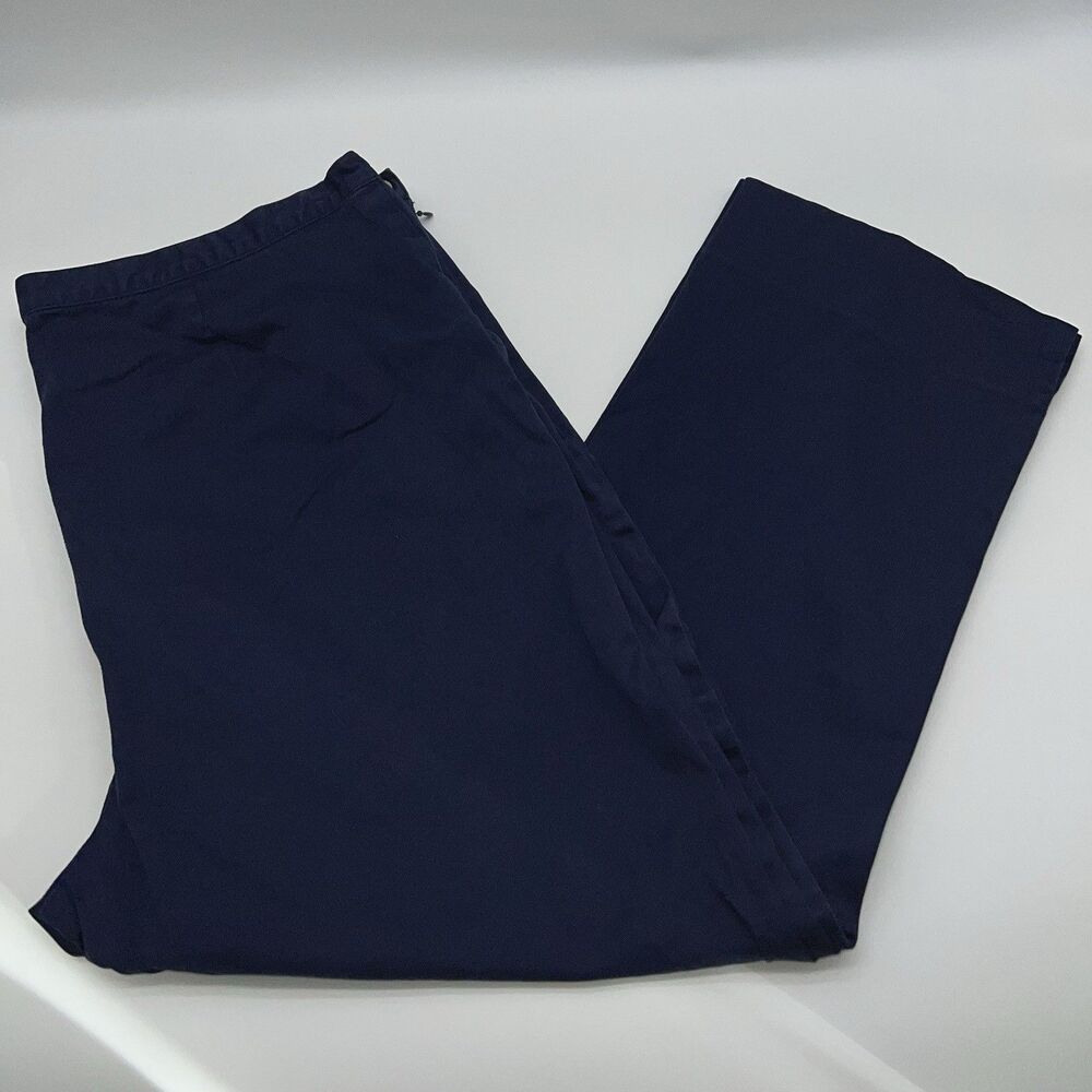 LAUREN RALPH LAUREN Vintage Navy Blue Tapered Leg Relax Ankle/Crop Pants Size 16